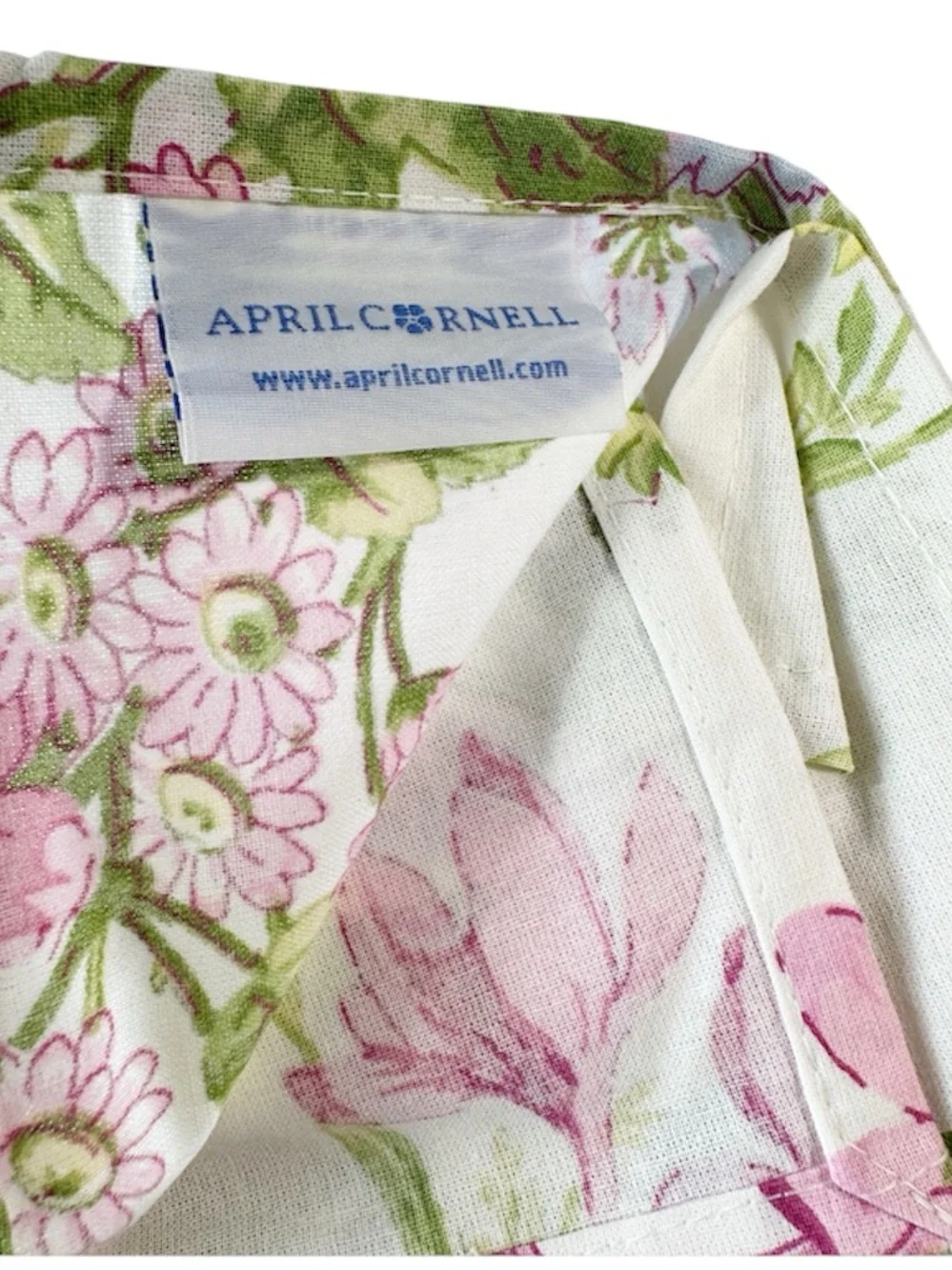 NEW April Cornell Floral GRACEFUL GARDEN  Cotton Napkins Set/12